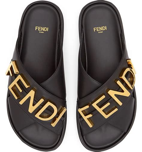 orange fendi sandals|Fendi denim sandals.